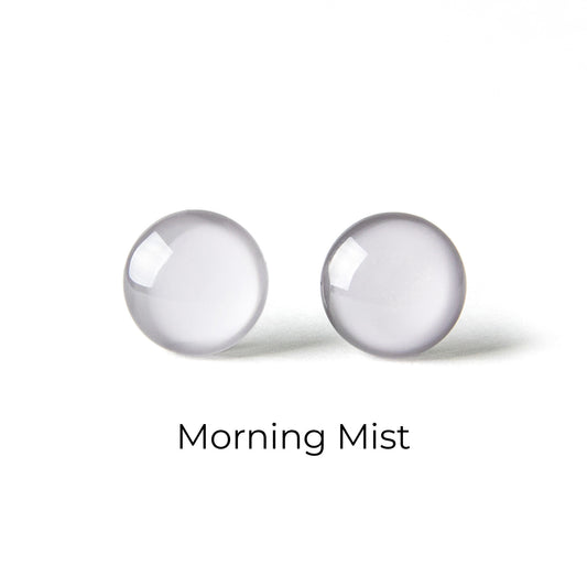 Color Dot Stud Earrings in Gray