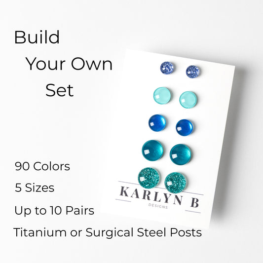 Build Your Own Set of Colorful Stud Earrings