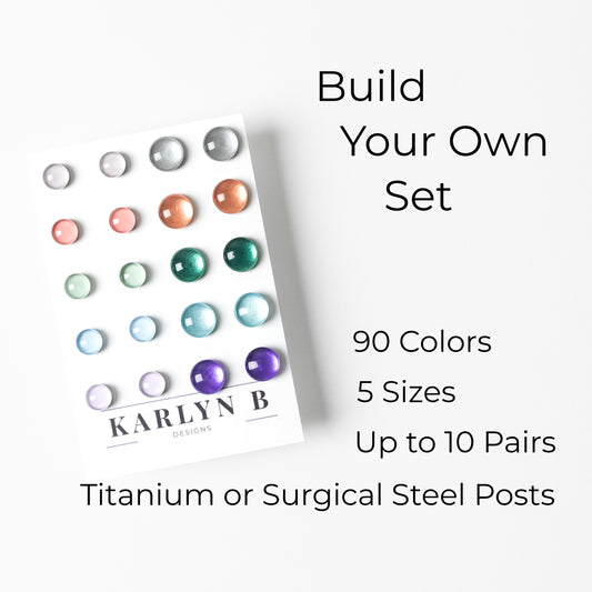 Build Your Own Set of Colorful Stud Earrings