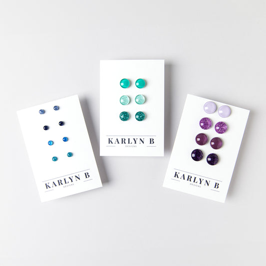 Build Your Own Set of Colorful Stud Earrings