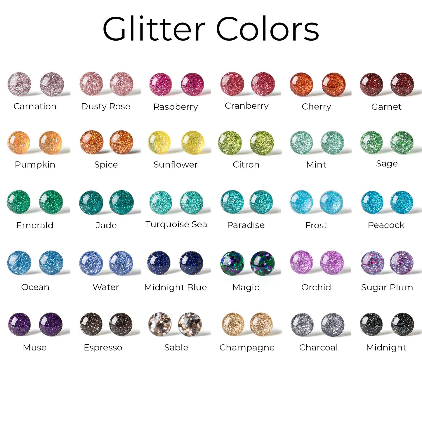 Build Your Own Three Pair Set of Colorful Stud Earrings