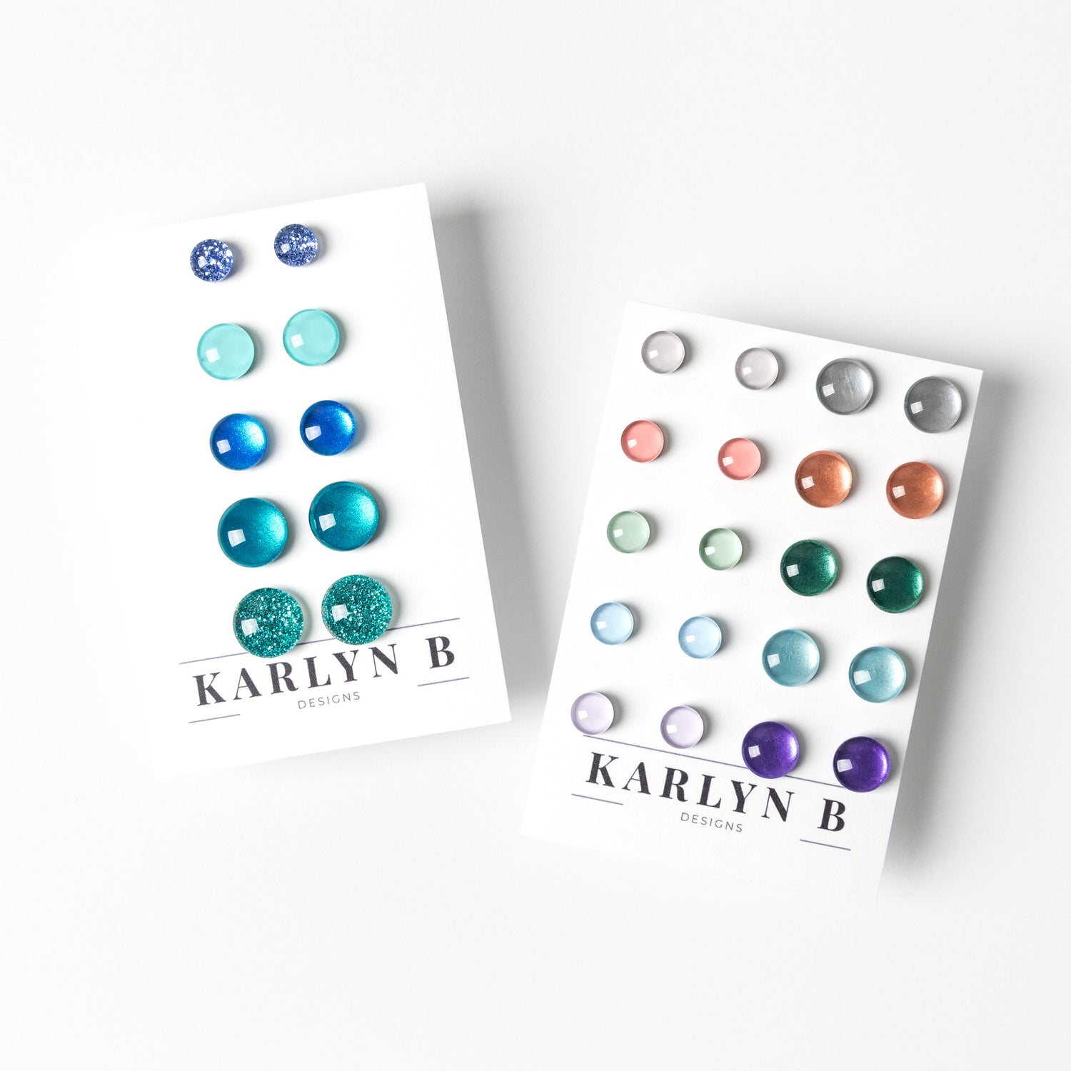 Color Dot Stud Earrings