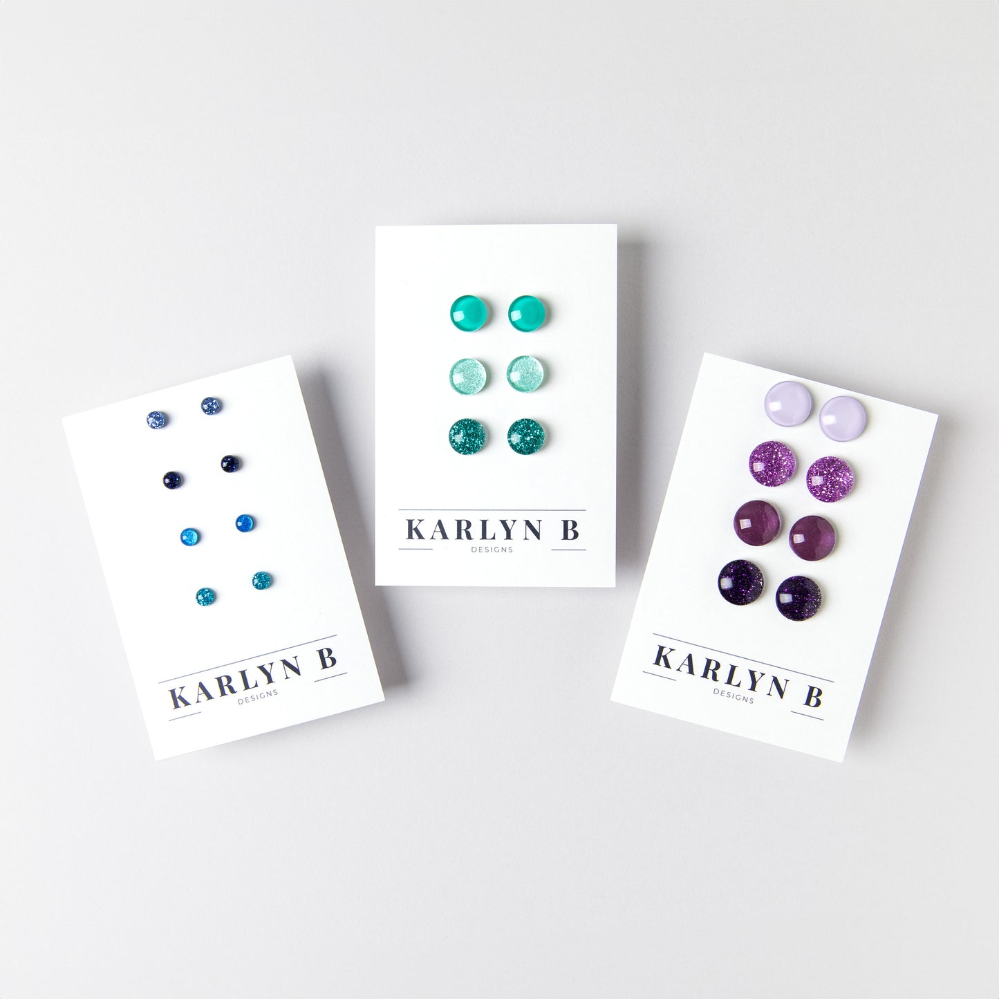 Build Your Own Custom Set of Color Dot Stud Earrings with Titanium Posts